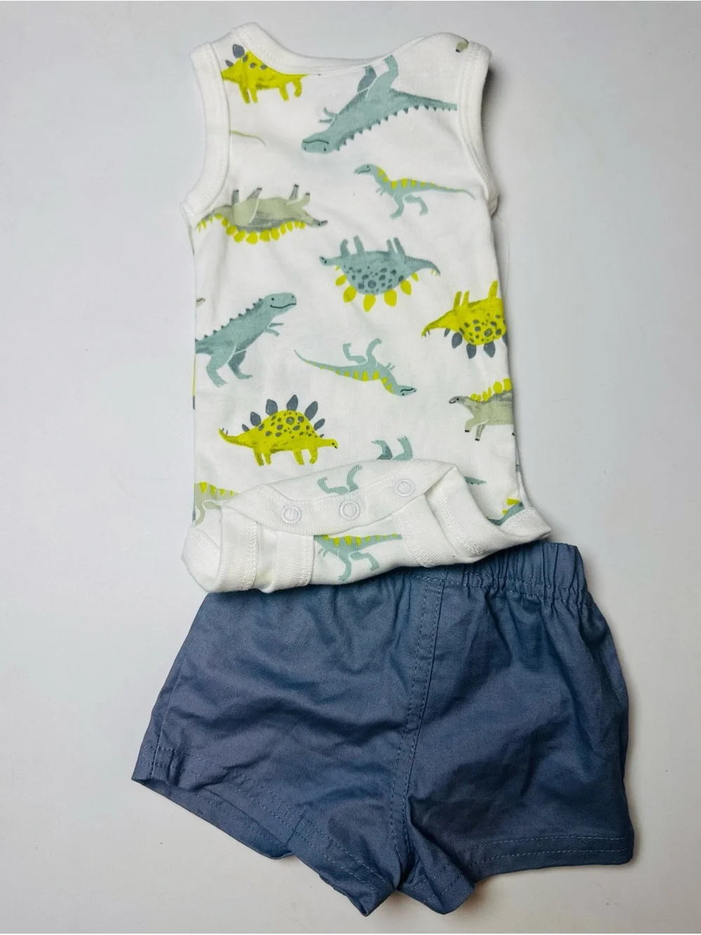 Carter’s Just One You Newborn Dinosaur 2-Piece Bodysuit & Shorts Outfit